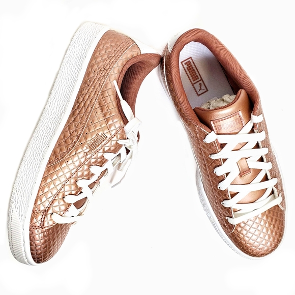 puma creepers metallic rose puma creepers metallic rose